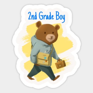 Second Grade Boy Sticker